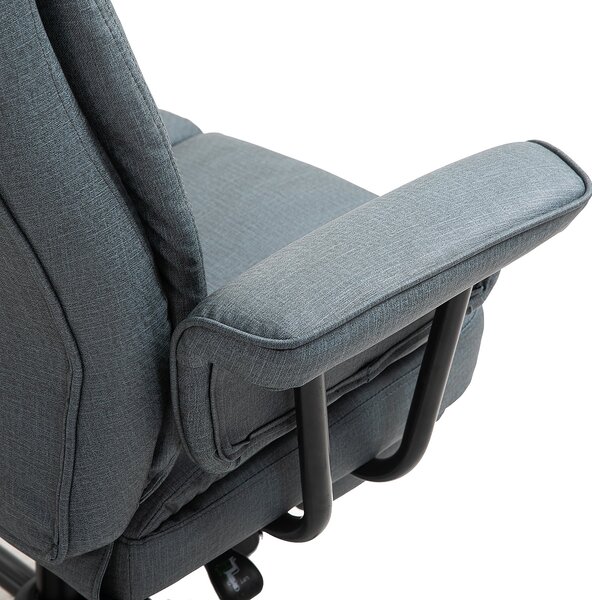 Vinsetto Kancelářská Židle Ergonomická Výkonná Židle 360° Otočná Počítačová Židle Výškově Nastavitelná S Opěrkou Hlava a Polstrovanými Opěrkami Rukou