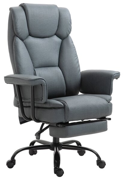 Vinsetto Kancelářská Židle Ergonomická Výkonná Židle 360° Otočná Počítačová Židle Výškově Nastavitelná S Opěrkou Hlava a Polstrovanými Opěrkami Rukou