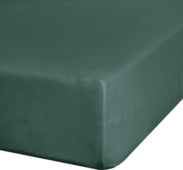 JERSEY PROSTĚRADLO JERSEY3 90X200 CM TMAVĚZELENÉ