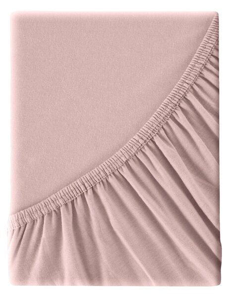 JERSEY PROSTĚRADLO JERSEY3 90X200 CM PUDROVÉ