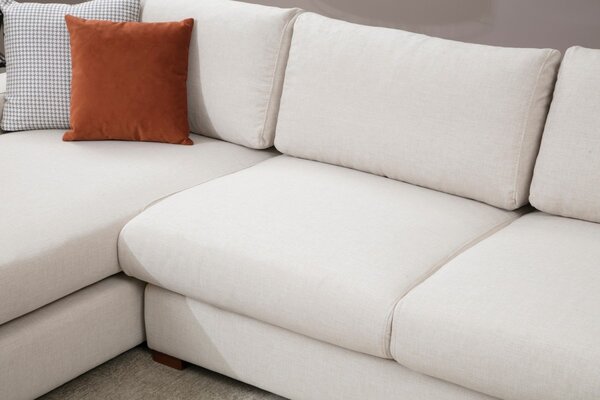 Hanah Home Rohová sedací souprava Loop 270 cm béžová levá