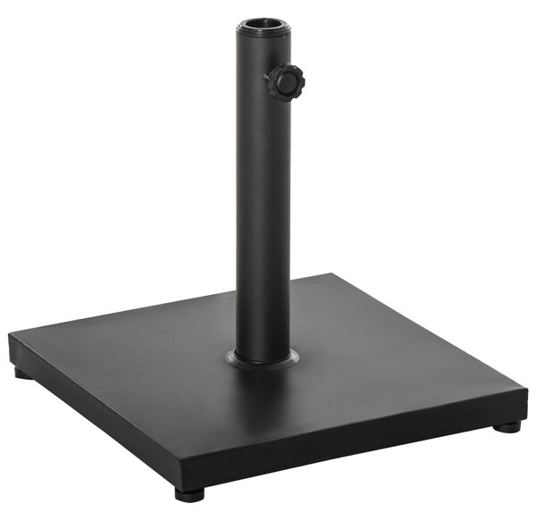 Podstavec na slunečník Outsunny 13 kg, čtvercový držák na slunečníky, hmotnost podstavce, stojan pro slunečníky s průměrem 35/38/48 mm, pro balkon, te