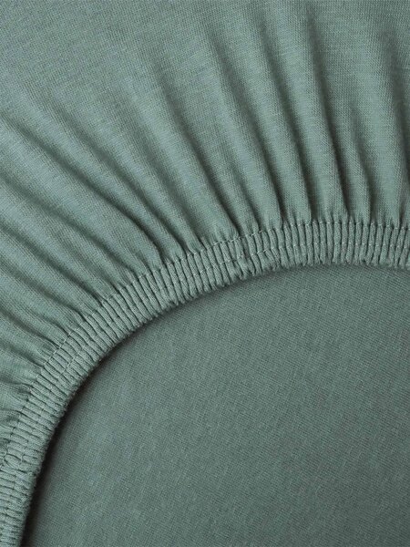 Jersey prostěradlo do postýlky Classic 60 × 120 cm - olivová