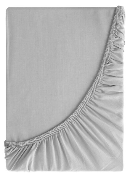 RENFORCÉ PROSTĚRADLO BASIC 100X200 CM STŘÍBRNÉ