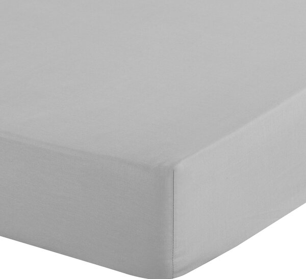 RENFORCÉ PROSTĚRADLO BASIC 100X200 CM STŘÍBRNÉ