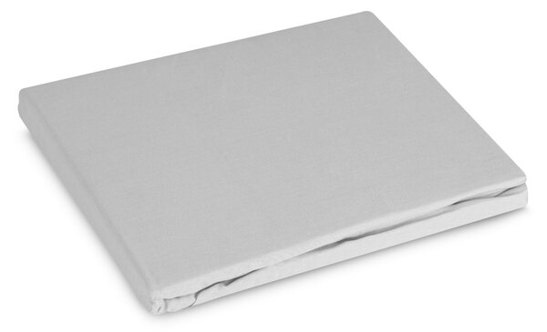 RENFORCÉ PROSTĚRADLO BASIC 100X200 CM STŘÍBRNÉ