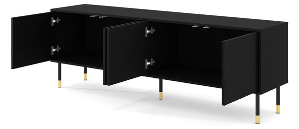 BIM Televizní stolek Woody 4D, 180 cm, černý mat