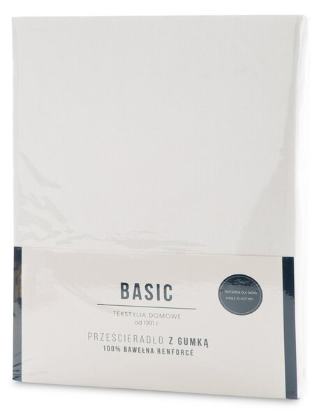 RENFORCÉ PROSTĚRADLO BASIC 100X200 CM BÍLÉ