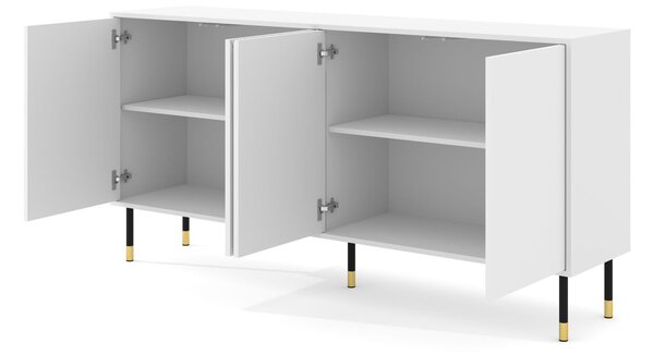 BIM Komoda Woody 4D, 180 cm, bílý mat