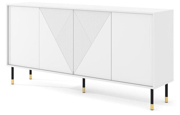 BIM Komoda Woody 4D, 180 cm, bílý mat