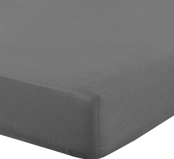 RENFORCÉ PROSTĚRADLO BASIC 100X200 CM ŠEDÉ