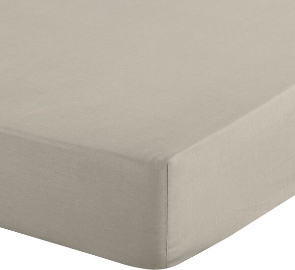 RENFORCÉ PROSTĚRADLO BASIC 100X200 CM BÉŽOVÉ