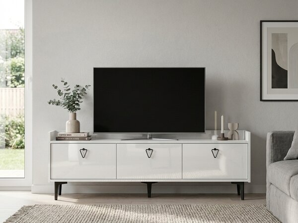 TV stolek PIENA 160 cm, bílý