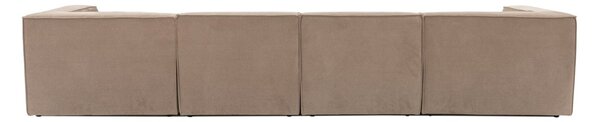 Hanah Home Rohová sedací souprava Sora 430 cm cappucino pravá