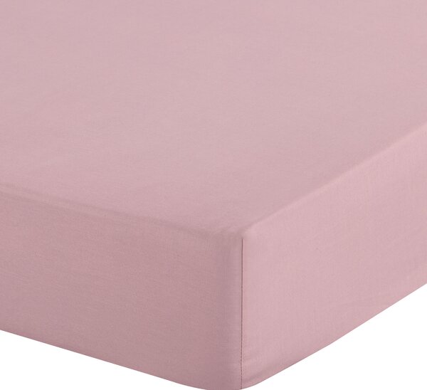 RENFORCÉ PROSTĚRADLO BASIC 140X200 CM PUDROVÉ