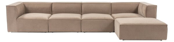 Hanah Home Rohová sedací souprava Sora 430 cm cappucino pravá