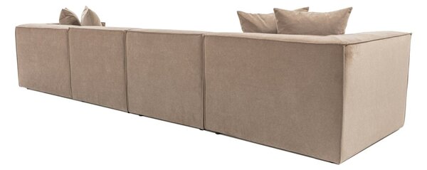 Hanah Home Rohová sedací souprava Sora 430 cm cappucino pravá