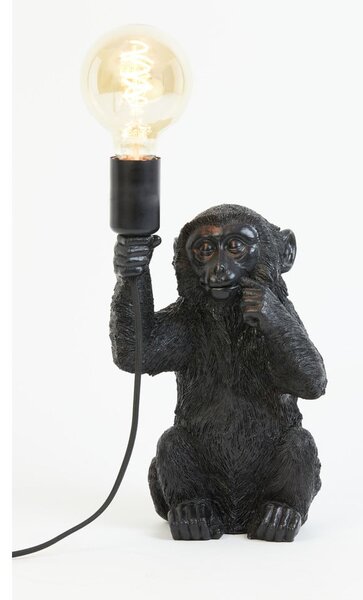 Černá stolní lampa (výška 34 cm) Monkey – Light & Living