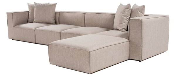 Hanah Home Rohová sedací souprava Sora 430 cm pískově béžová pravá