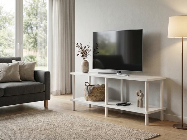TV stolek SOLE 90 cm, bílá