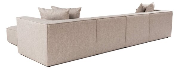 Hanah Home Rohová sedací souprava Sora 430 cm pískově béžová pravá