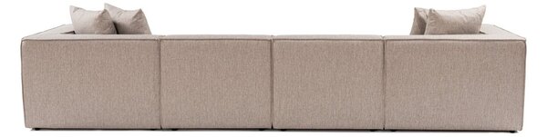 Hanah Home Rohová sedací souprava Sora 430 cm pískově béžová pravá