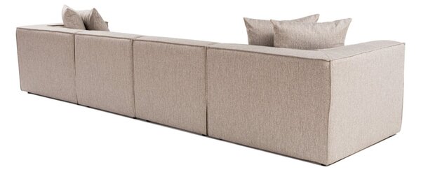 Hanah Home Rohová sedací souprava Sora 430 cm pískově béžová pravá