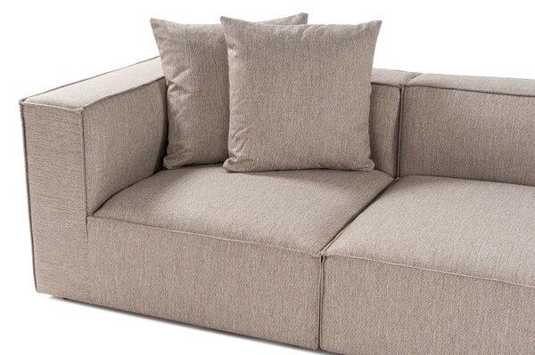 Hanah Home Rohová sedací souprava Sora 430 cm pískově béžová pravá