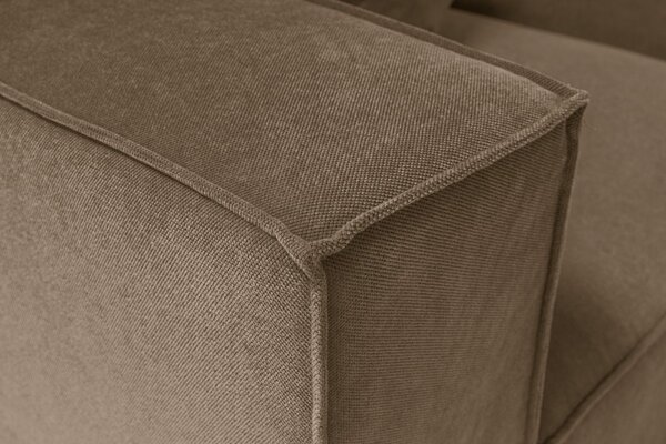 Hanah Home Rohová sedací souprava Sora 430 cm hnědá pravá