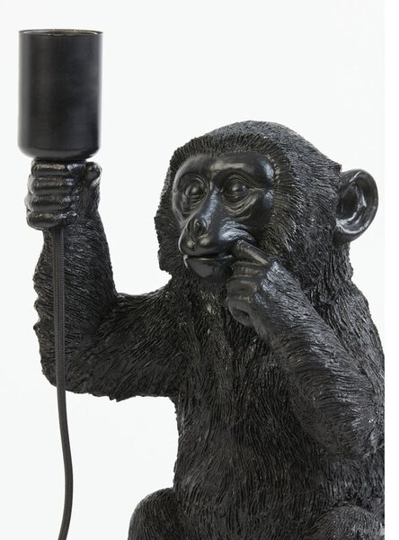Černá stolní lampa (výška 34 cm) Monkey – Light & Living