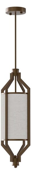 Open Design OR85877 - Lustr na tyči ZUNDO 1xE27/15W/230V hnědá/béžová