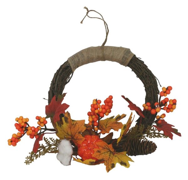 Závěsný podzimní věnec 25 cm 2001008