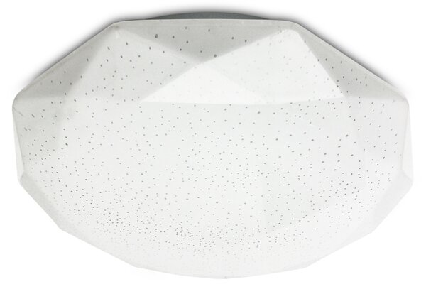 Stropní LED svítidlo Diamant 36W, 2880lm, 4000K, IP44, bílá/třpytivý efekt