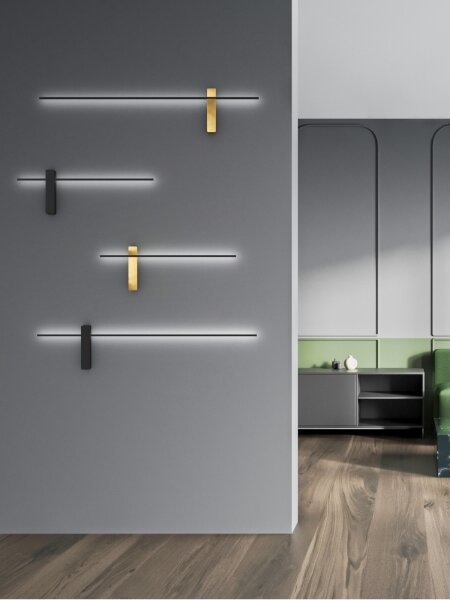 Open Design OR85051 - LED Nástěnné svítidlo BENE LED/10,5W/230V 100 cm černá