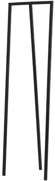 Nordic Design Černý kovový stojací věšák Yako 173 x 50 cm