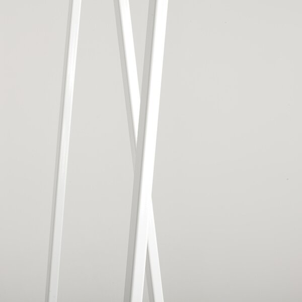 Nordic Design Bílý kovový stojací věšák Yako 173 x 50 cm