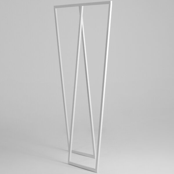 Nordic Design Bílý kovový věšák Rasmus 173 x 100 cm