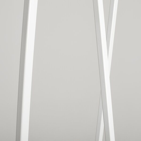 Nordic Design Bílý kovový stojací věšák Yako 173 x 50 cm