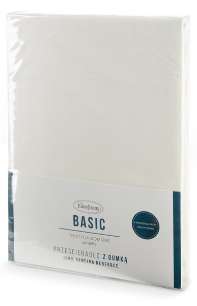 RENFORCÉ PROSTĚRADLO BASIC 100X200 CM KRÉMOVÉ