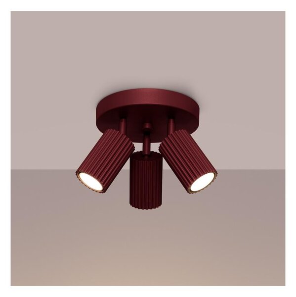 Brilagi - LED Bodové svítidlo CRESTO 3xGU10/10W/230V burgundy