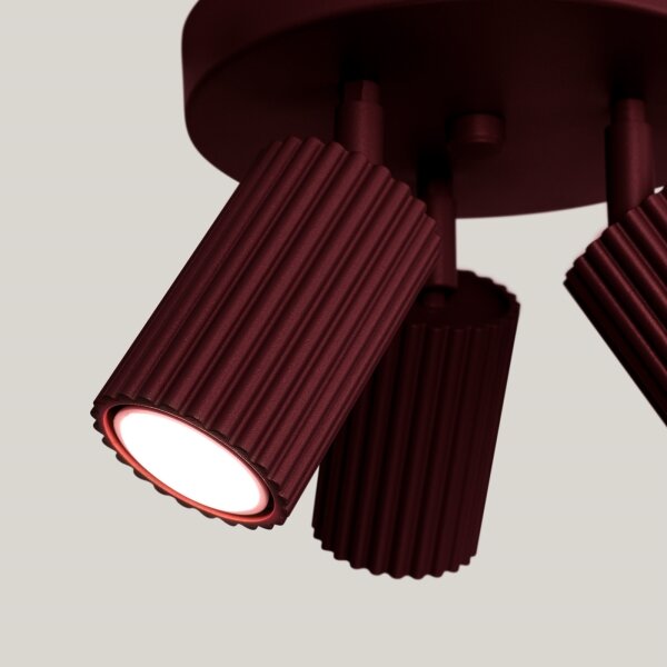 Brilagi - LED Bodové svítidlo CRESTO 3xGU10/10W/230V burgundy