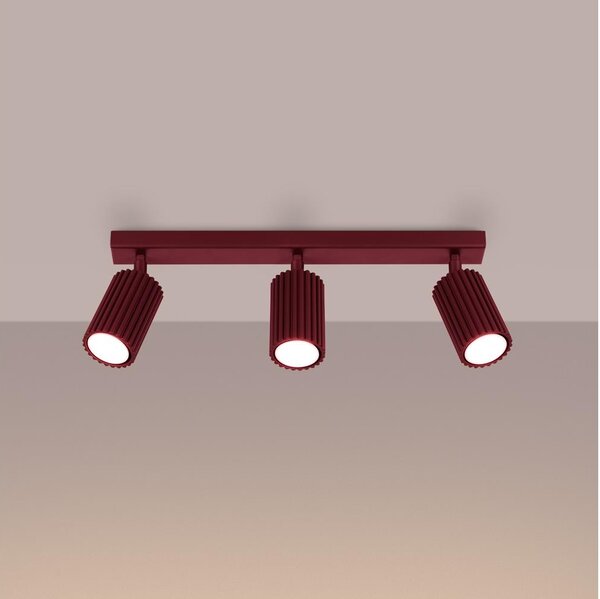Brilagi - LED Bodové svítidlo CRESTO 3xGU10/10W/230V burgundy