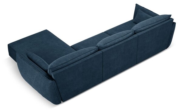 Tmavě modrá rohová pohovka (pravý roh) Vanda – Mazzini Sofas