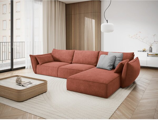 Červená rohová pohovka (pravý roh) Vanda – Mazzini Sofas
