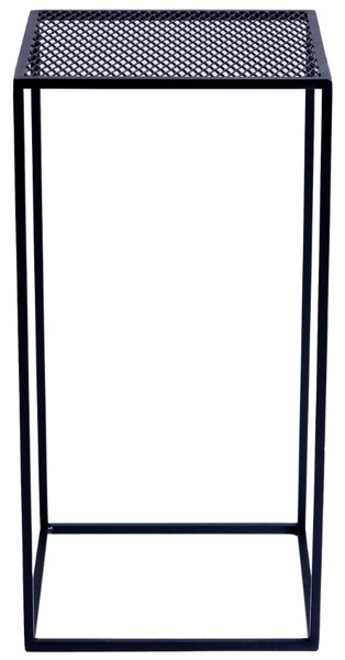 Nordic Design Černý kovový odkládací stolek Trixom 30 x 30 cm