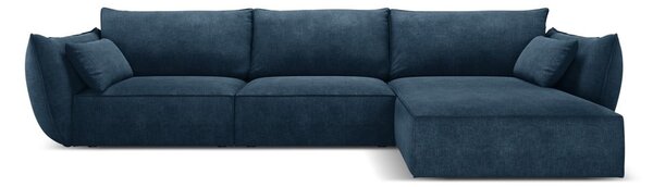 Tmavě modrá rohová pohovka (pravý roh) Vanda – Mazzini Sofas