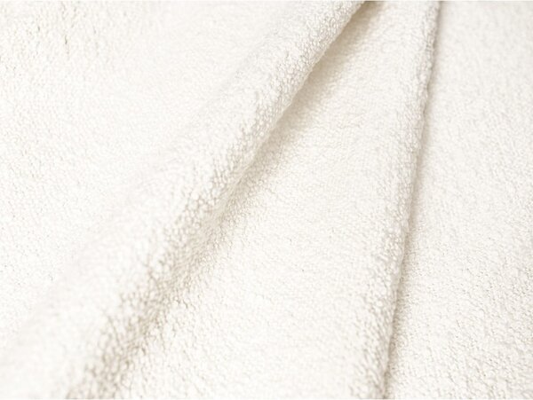 Béžová podnožka z textilie bouclé Jodie – Micadoni Home