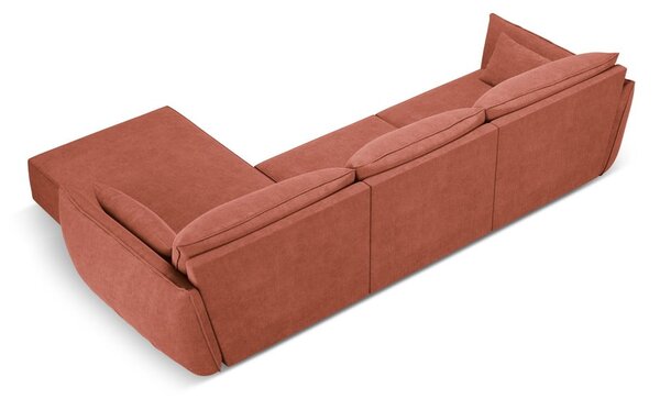 Červená rohová pohovka (pravý roh) Vanda – Mazzini Sofas