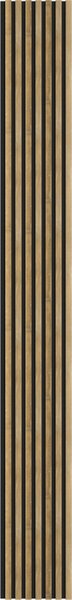 Mexen Lam-F, akustické stěnové lamely 275 × 31,5 cm, filc 6 mm, dub medový, S105-275317-2812-066