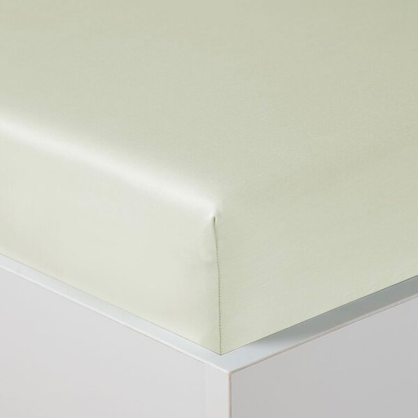 Luxusní saténové prostěradlo Tencel™ – slonová kost: 90x200cm
